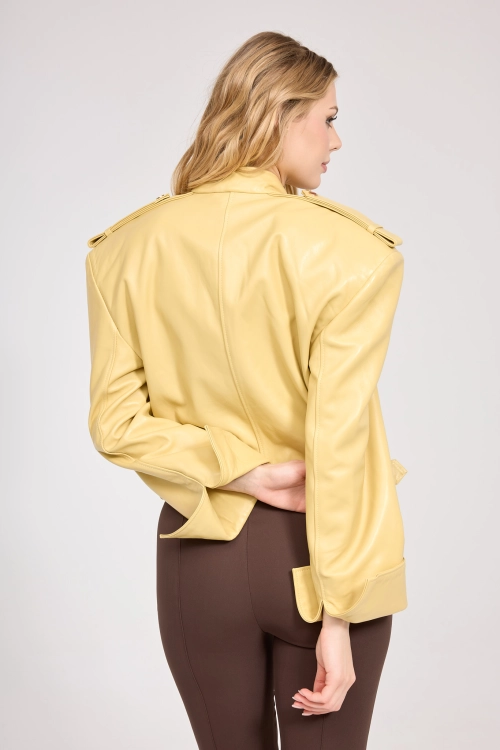 DAMSKA RAMONESKA SKÓRZANA NA NAPY - JANETT