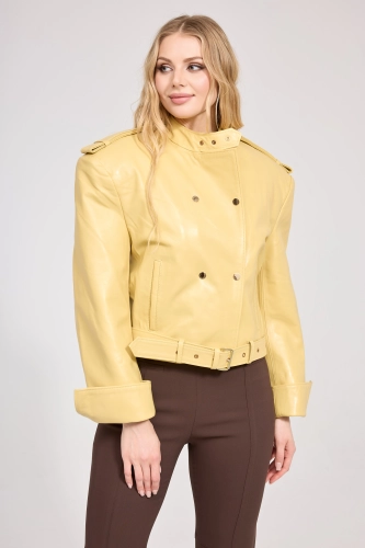 DAMSKA RAMONESKA SKÓRZANA NA NAPY - JANETT