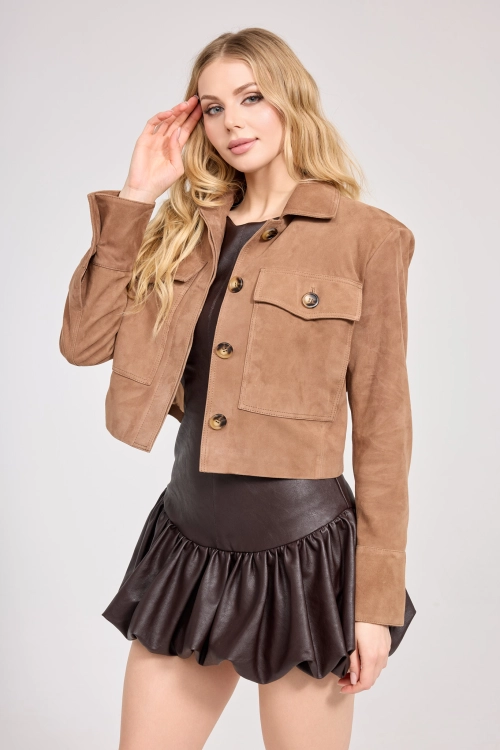 ZAMSZOWA KURTKA NA GUZIKI - MANILA