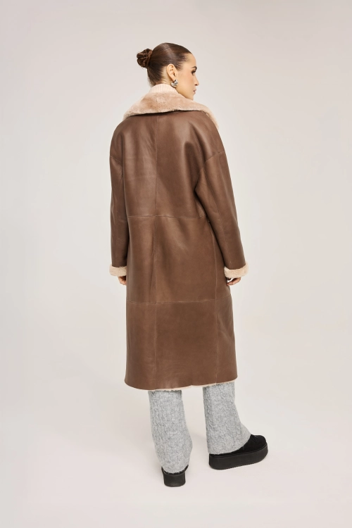 DAMSKI KOŻUCH OVERSIZE - SIENNA