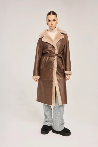 DAMSKI KOŻUCH OVERSIZE - SIENNA